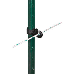 T-Post Ringisolator schwarz 25 Stk