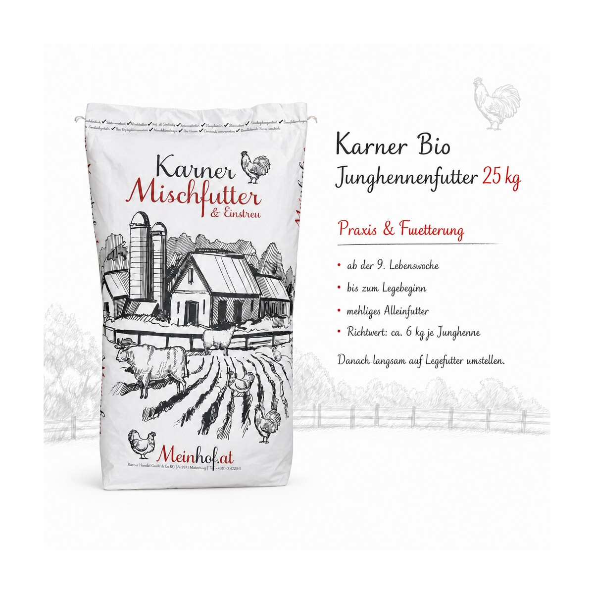 Karner Bio Junghennenfutter 25 kg