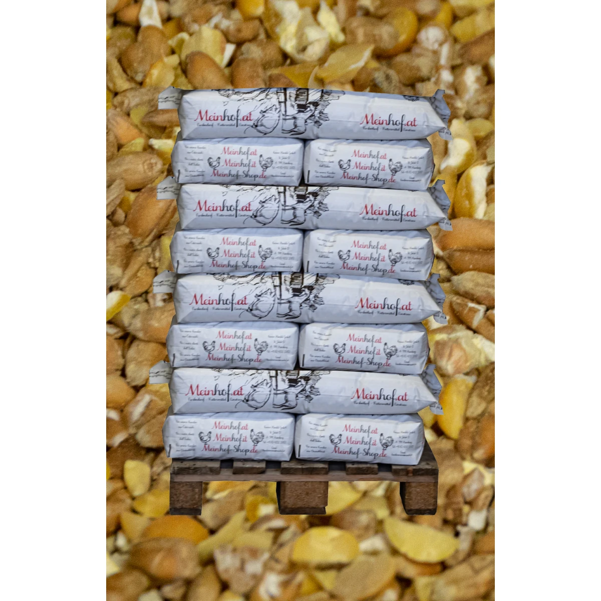 Karner Bio Legekorn, extra grob gesackt auf Palette