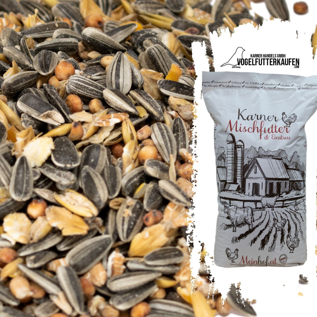 Karner Wildvogelstreufutter Piepmatz 25 kg Sack