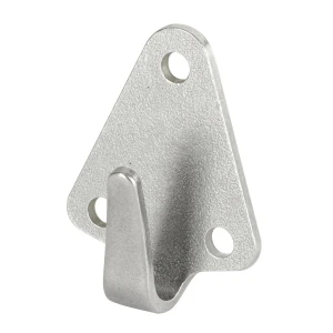Hakenplatte Dreiloch, verzinkt 50x40mm, 2-pack