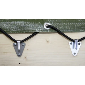 Hakenplatte Dreiloch, verzinkt 50x40mm, 2-pack