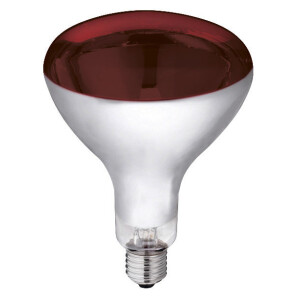 Kerbl Hartglas-Infrarotlampe 150 Watt,  rot