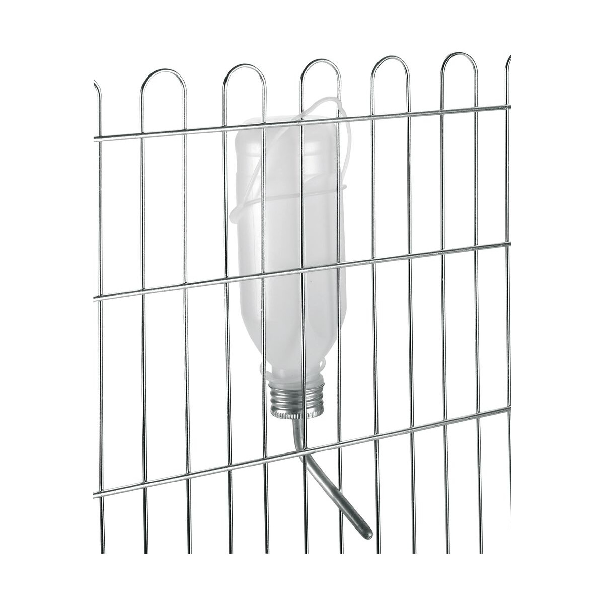 Kaninchentränke 500 ml Kunststoff mit Aluröhrchen