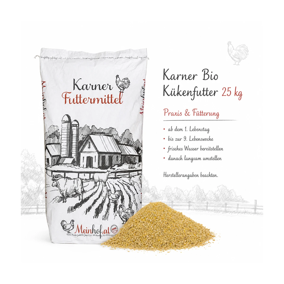 Karner Bio K&uuml;kenfutter 25 kg