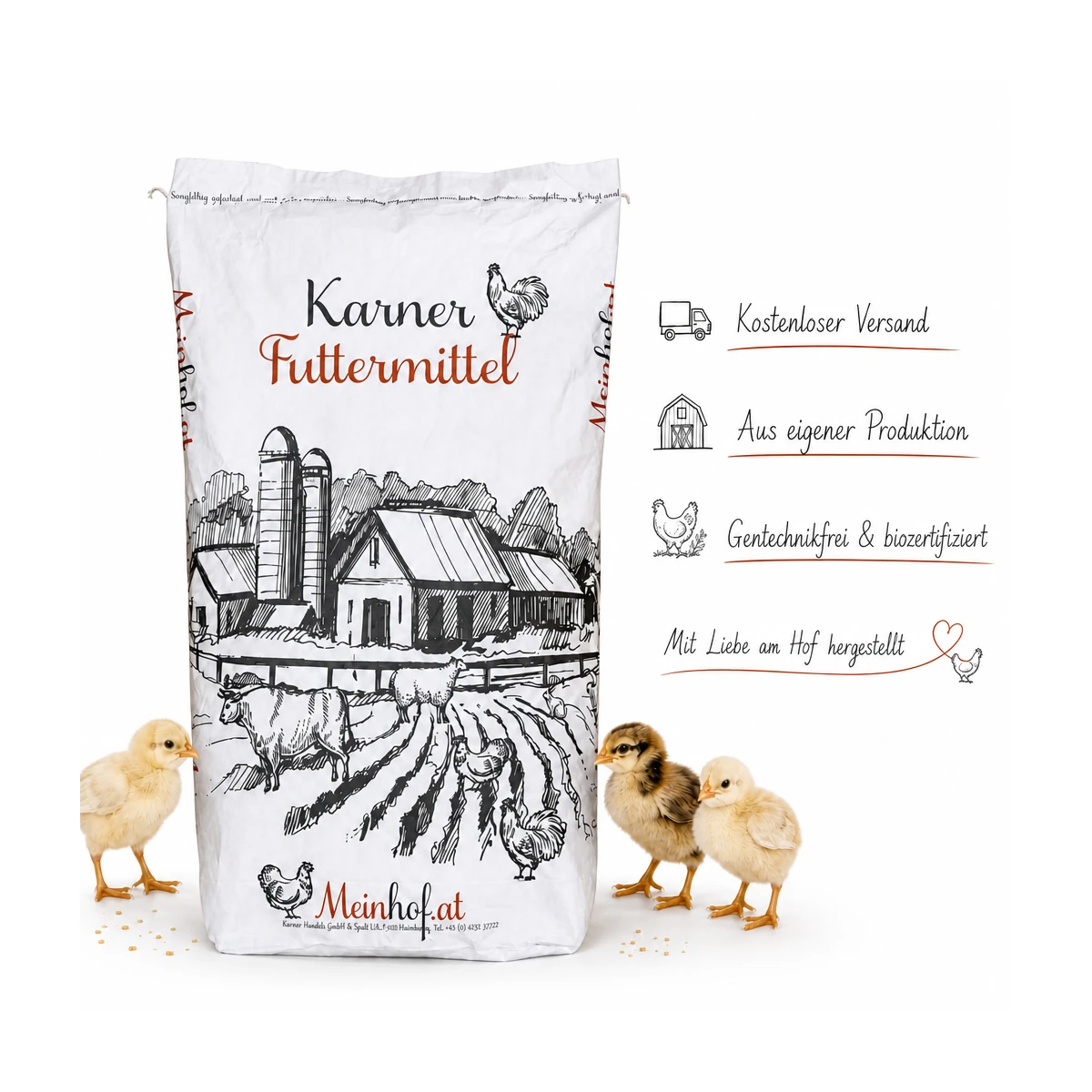 Karner Bio K&uuml;kenfutter 25 kg