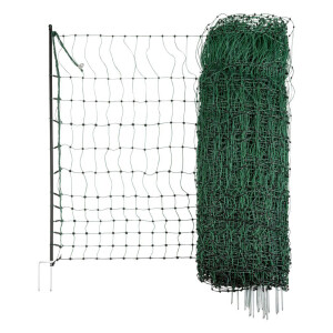 Gefl&uuml;gelnetz 50 mtr., 106 cm Einzelspitze, gr&uuml;n, ohne Strom