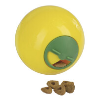 Snackball f&uuml;r H&uuml;hner und Katzen 7,5 cm gelb