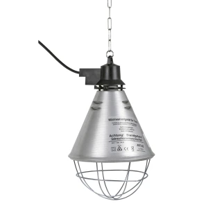 Infrarot-W&auml;rmestrahlger&auml;t Alu mit 5 m Kabel + Infrarot-Sparlampe rot 100 W
