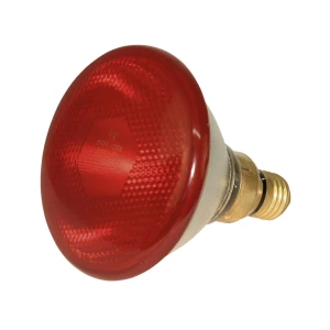 Infrarot-W&auml;rmestrahlger&auml;t Alu mit 5 m Kabel + Infrarot-Sparlampe rot 100 W