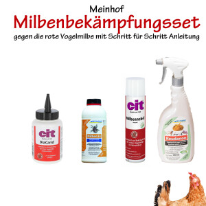 Meinhof Milbenbek&auml;mpfungsset f&uuml;r H&uuml;hnerst&auml;lle mit mittleren Milbenbefall