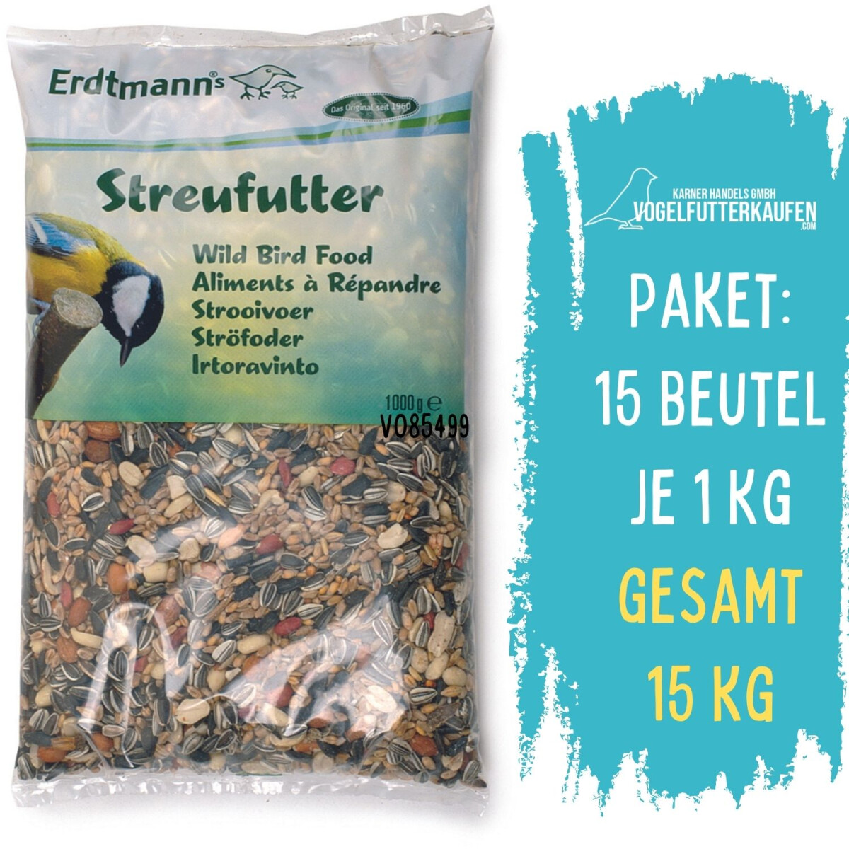 Streufutter, 15 Beutel je 1000 g