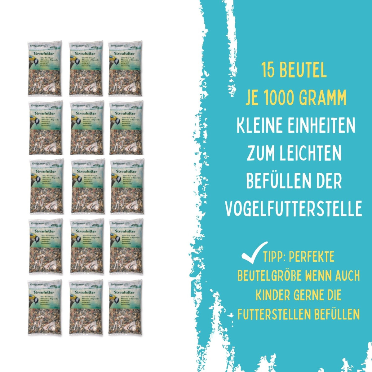 Streufutter, 15 Beutel je 1000 g