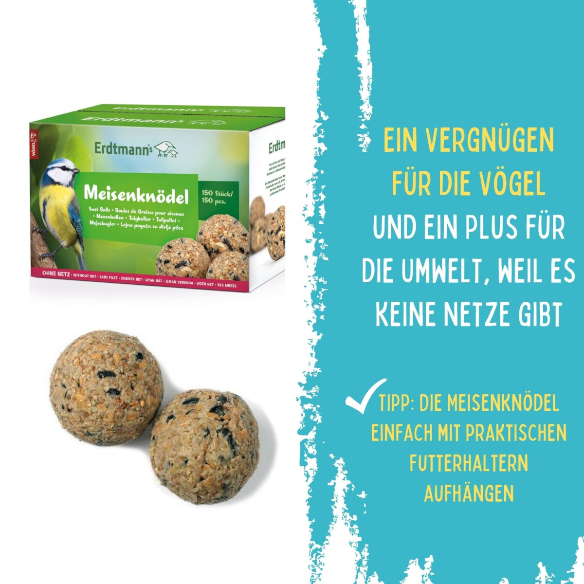 Meisenkn&ouml;del ohne Netz, 150 Stk im Karton