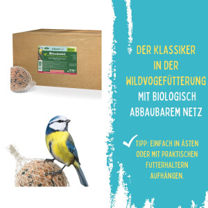 Meisenkn&ouml;del im biologisch abbaubaren Netz, 60 Stk...