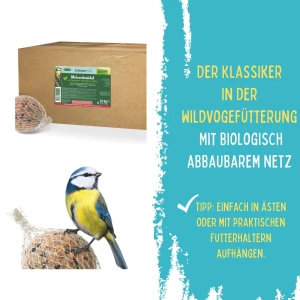 Meisenkn&ouml;del im biologisch abbaubaren Netz, 60 Stk im Karton
