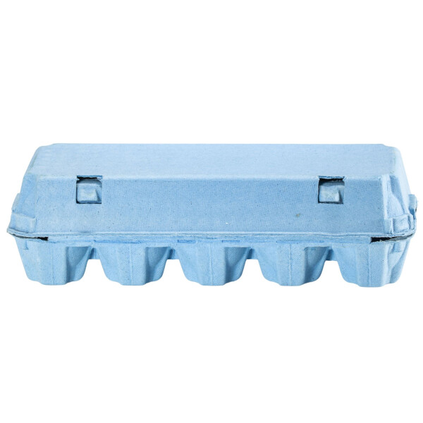 10er Eierverpackung unbedruckt blau 80 Stk im Bund