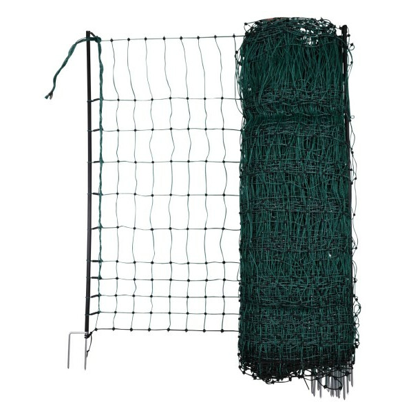 Geflügelnetz 25 und 50 m, 106 cm Doppelspitze, grün, ohne Strom